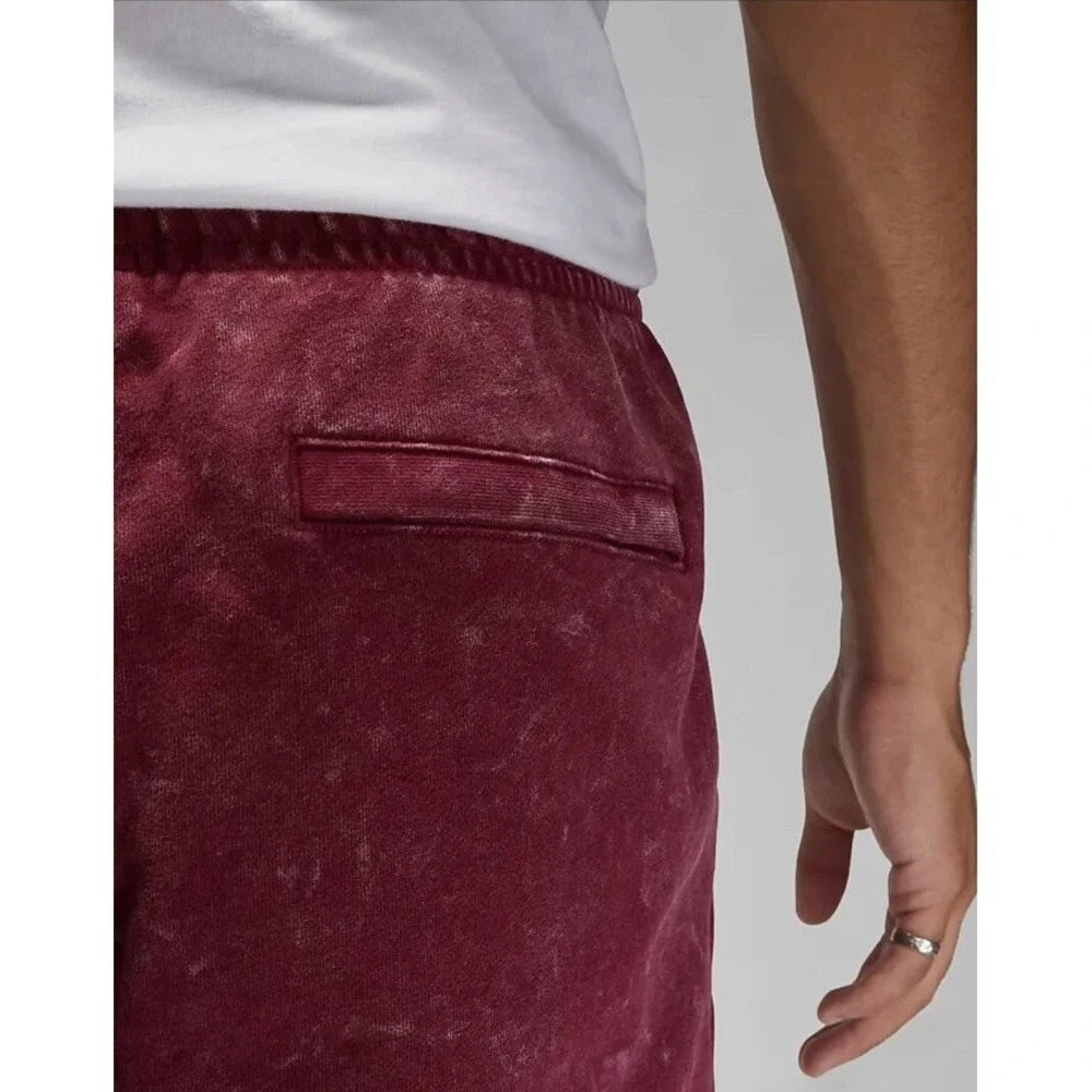 Air Jordan Fleece Sweatpants Mens Small Cherrywood‎ Red DR3089-680 Washed Look